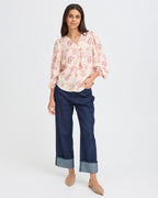Fransa Bluse Kalia BL 1 - Orchid Floral