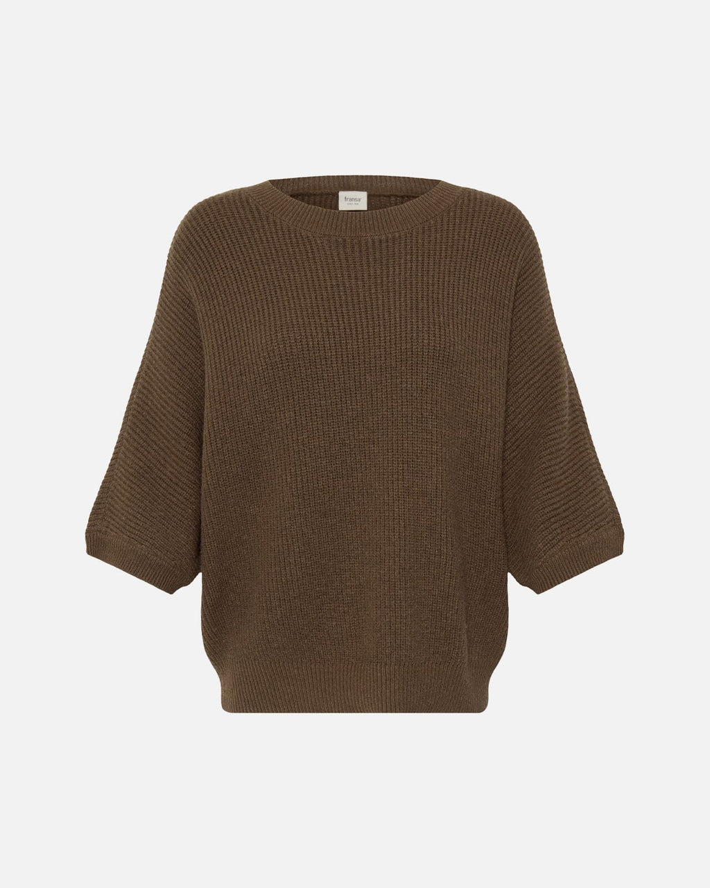 FRANSA Strikket Topp Bitte PU - Rain Drum Melange