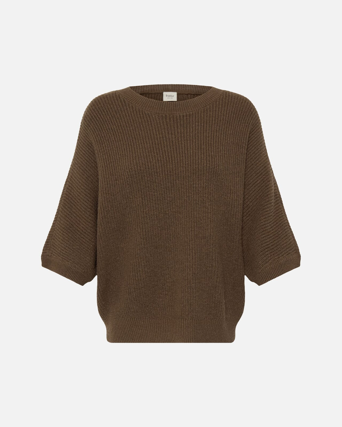 FRANSA Strikket Topp Bitte PU - Rain Drum Melange
