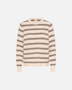 FRANSA Strikkegenser Kendra PU - Oatmeal stripe