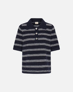 FRANSA Strikket Topp Kendra PU - Salute Stripe