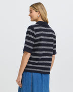 FRANSA Strikket Topp Kendra PU - Salute Stripe