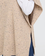 FRANSA Poncho Nanna PO - String Melange