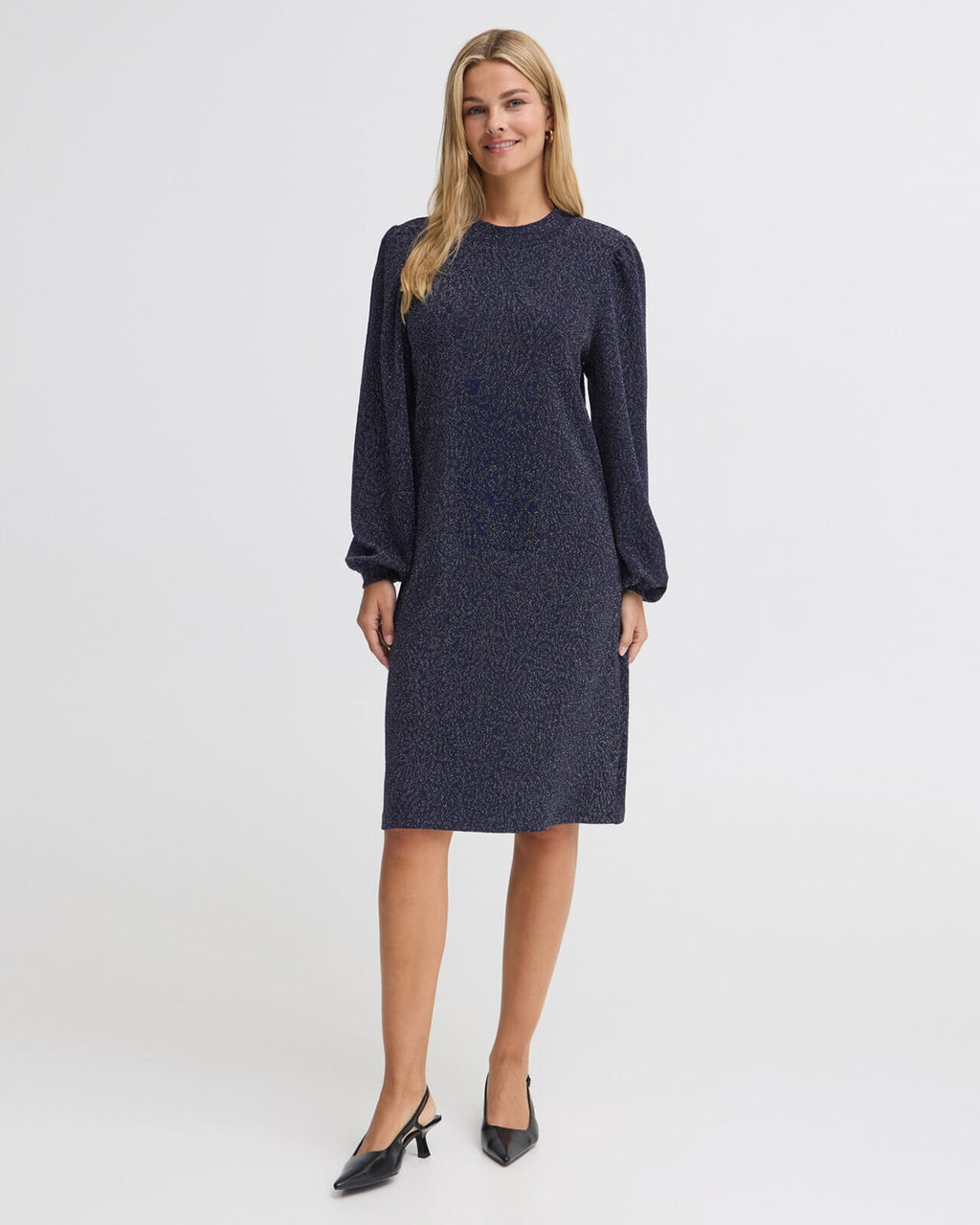Fransa Kjole Constance DR 1 - Navy Blazer/Silver