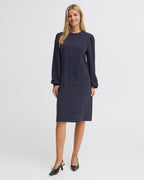 Fransa Kjole Constance DR 1 - Navy Blazer/Silver