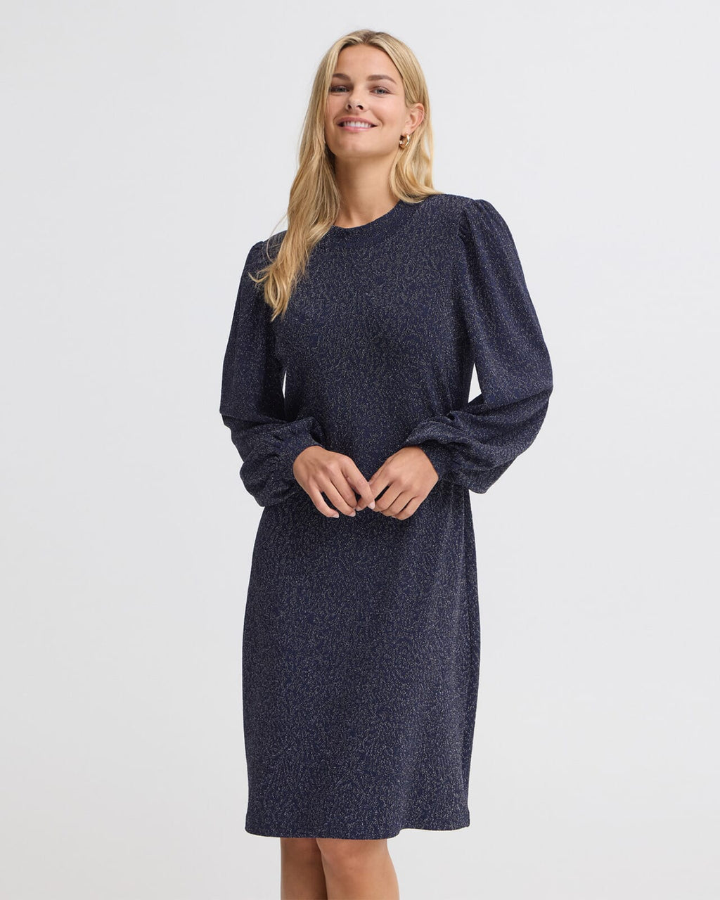 Fransa Kjole Constance DR 1 - Navy Blazer/Silver
