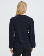 Fransa Bluse Constance BL 1 - Navy Blazer/Silver