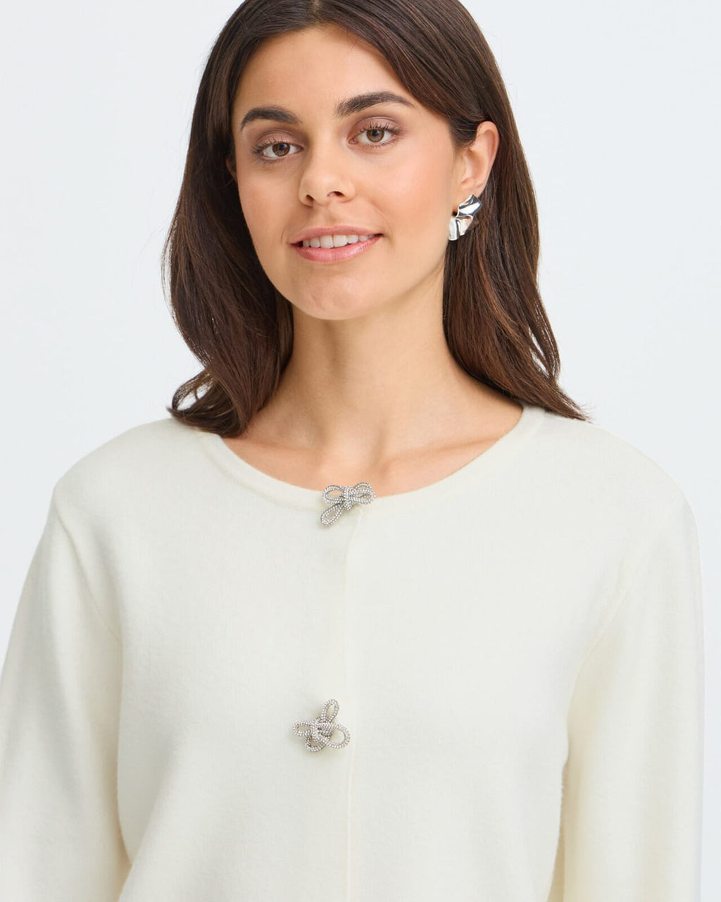 FRANSA Cardigan Sally Car 9 -  Whisper White