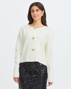 FRANSA Cardigan Sally Car 9 -  Whisper White