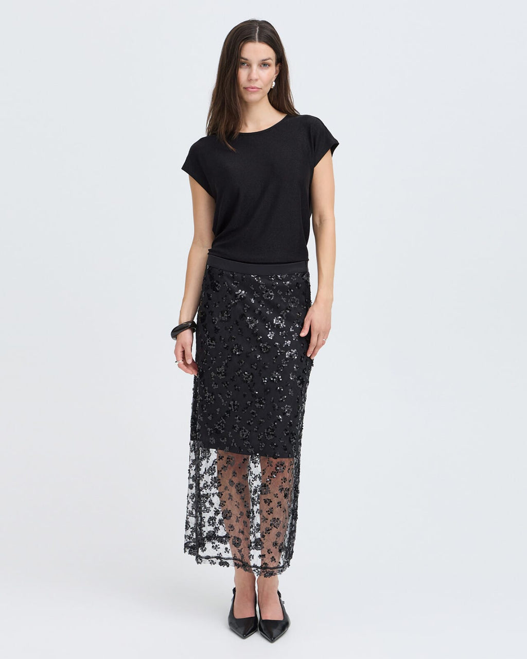 Fransa Topp Marissa TEE 1 - Meteorite