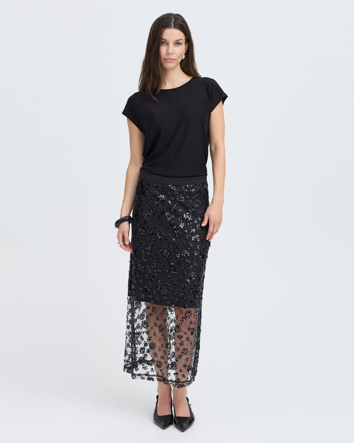 Fransa Topp Marissa TEE 1 - Meteorite