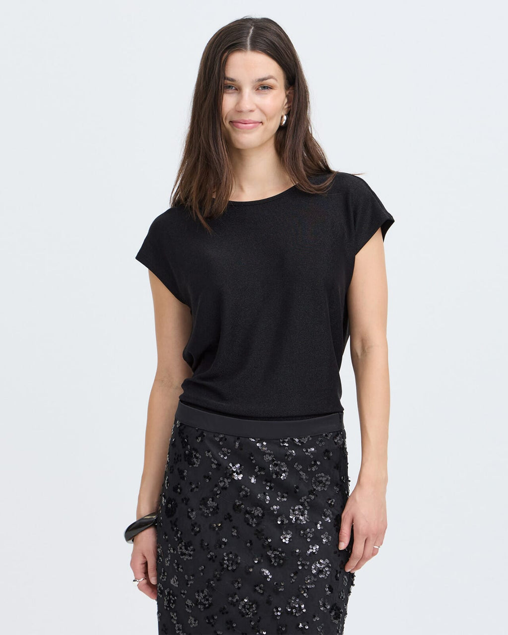 Fransa Topp Marissa TEE 1 - Meteorite