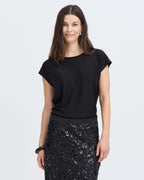 Fransa Topp Marissa TEE 1 - Meteorite