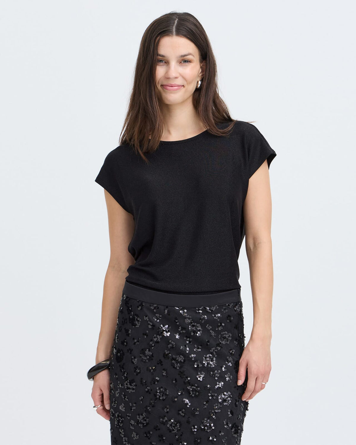 Fransa Topp Marissa TEE 1 - Meteorite