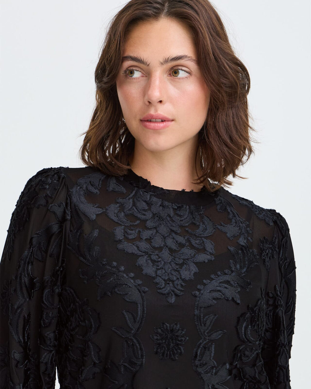 Fransa Bluse Arlowe TEE 1 - Meteorite