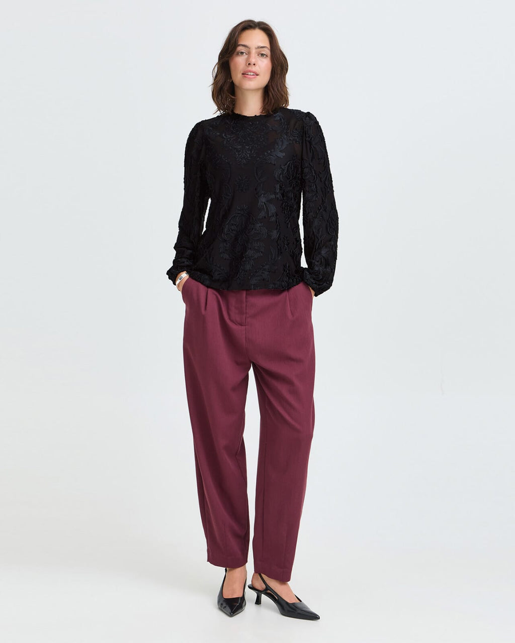 Fransa Bluse Arlowe TEE 1 - Meteorite