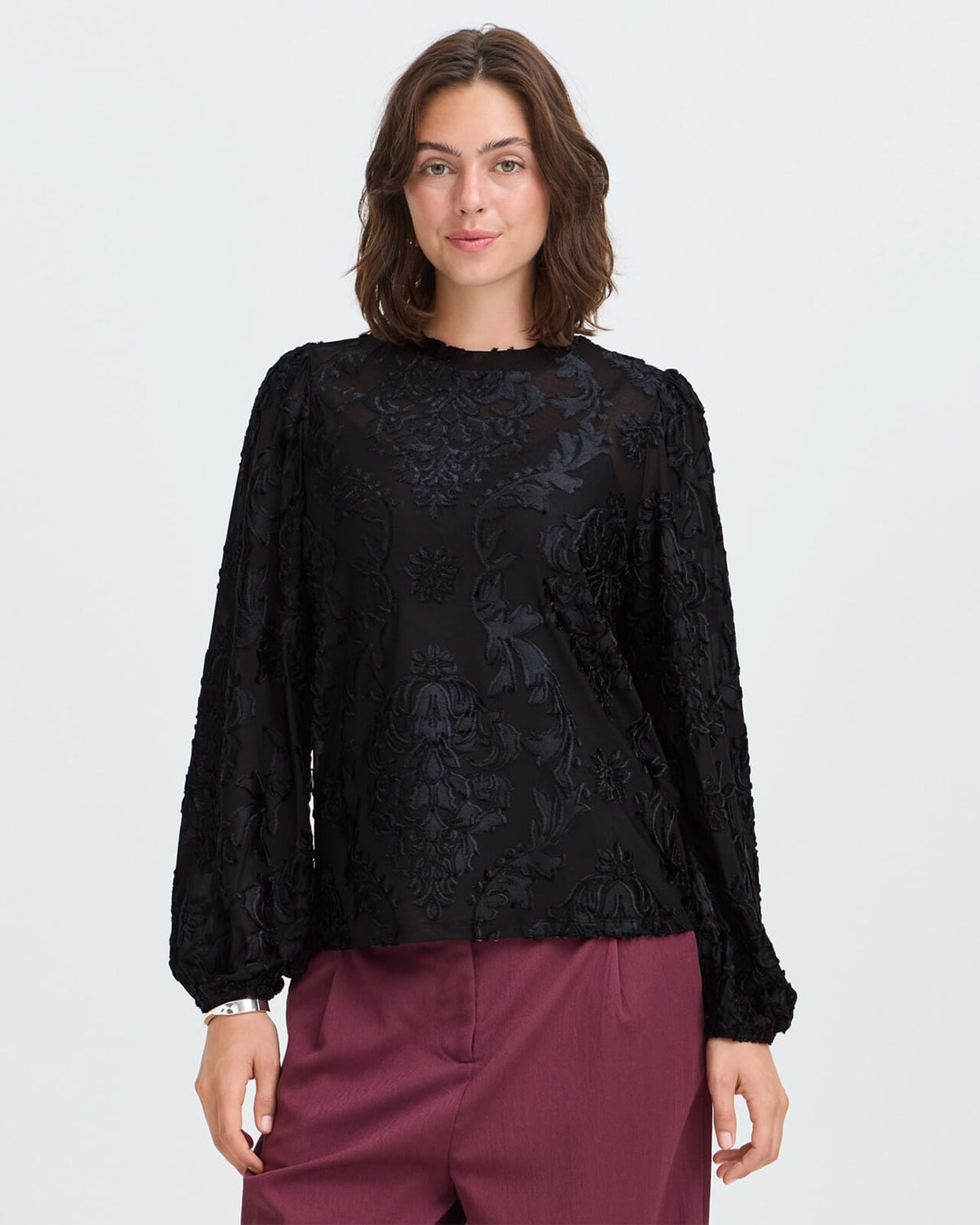 Fransa Bluse Arlowe TEE 1 - Meteorite