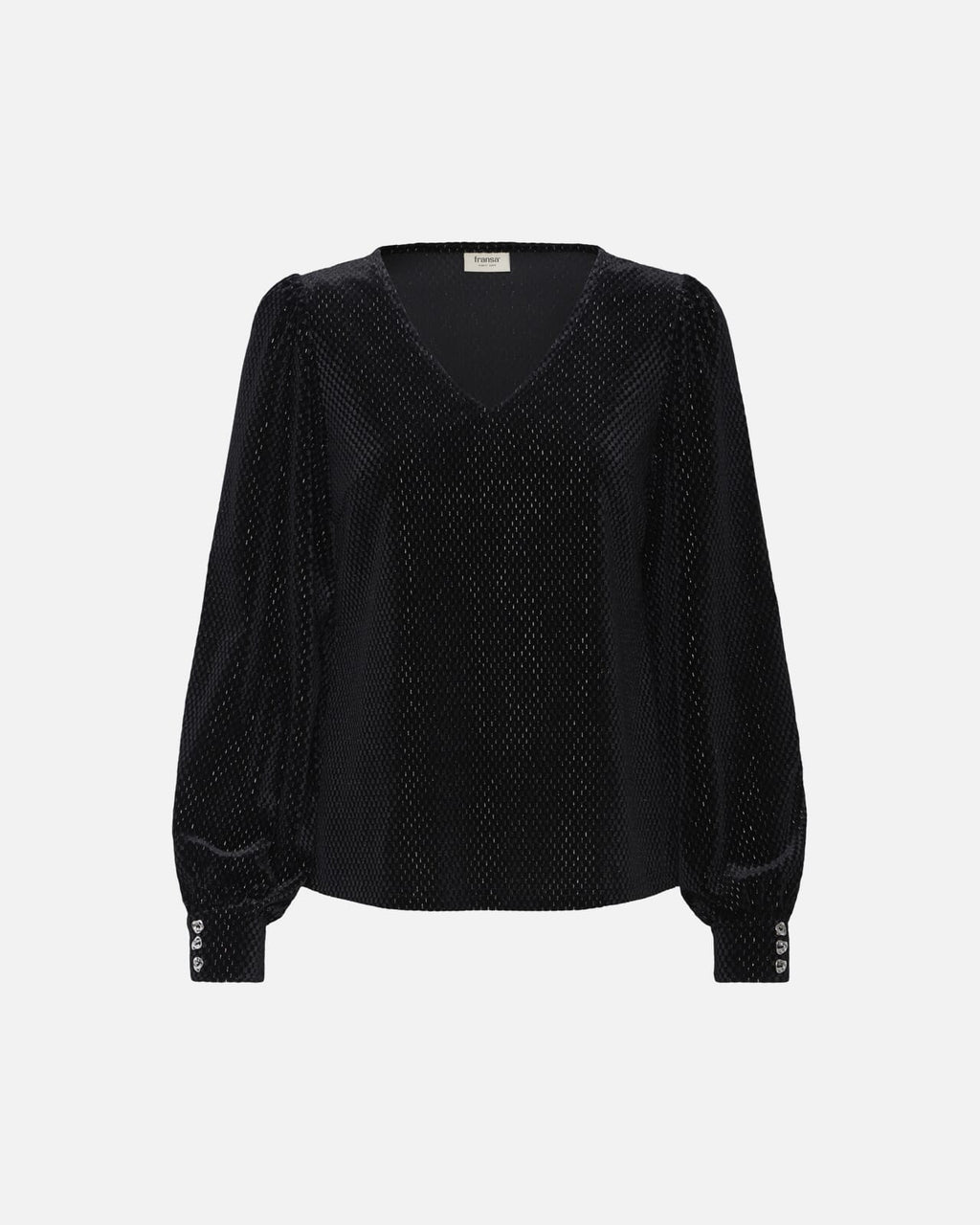 Fransa Bluse Koa Velour BL 1 - Meteorite
