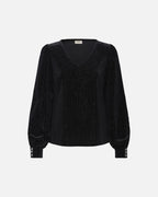 Fransa Bluse Koa Velour BL 1 - Meteorite