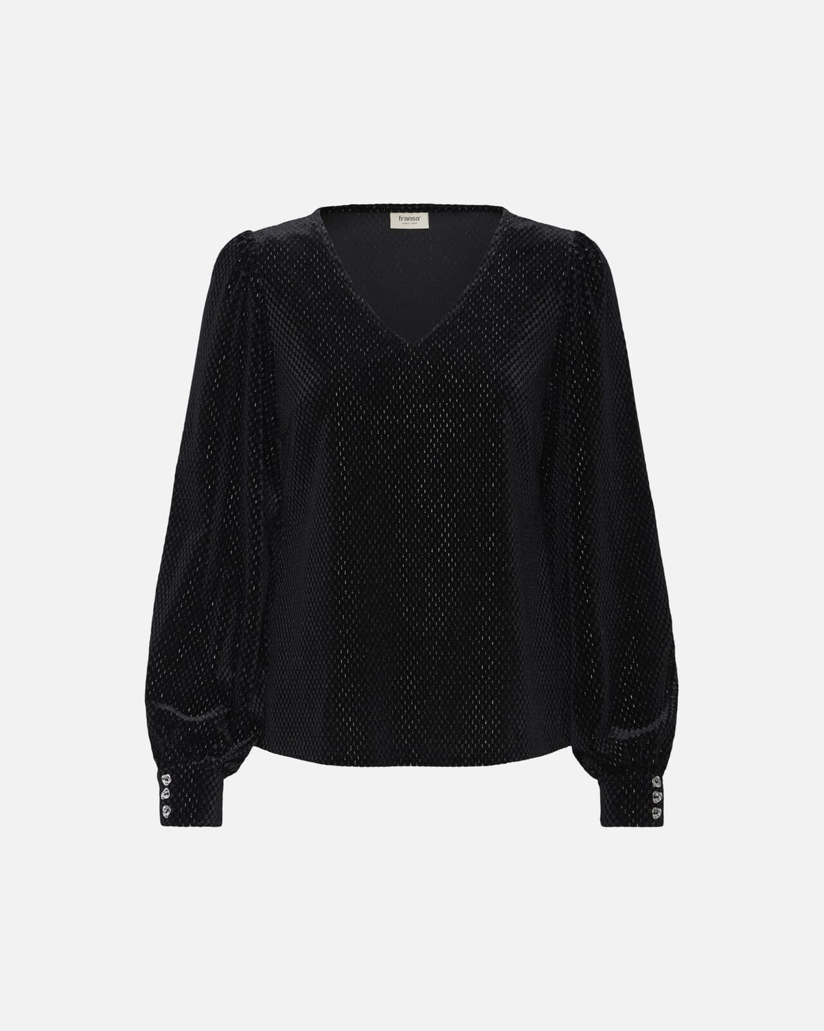 Fransa Bluse Koa Velour BL 1 - Meteorite
