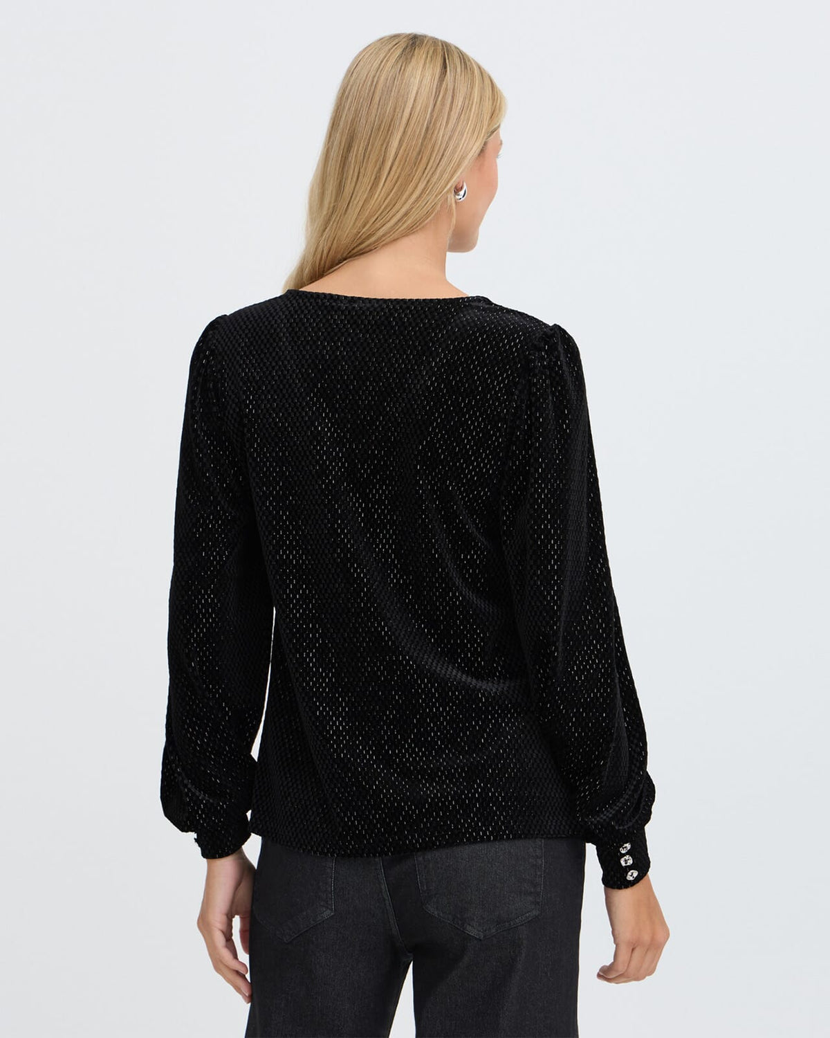 Fransa Bluse Koa Velour BL 1 - Meteorite