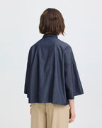Fransa Skjorte Firana SH 1 - Mid Blue Denim