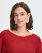 Fransa Genser Addy PU 2 - Rhythmic Red