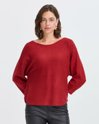 Fransa Genser Addy PU 2 - Rhythmic Red