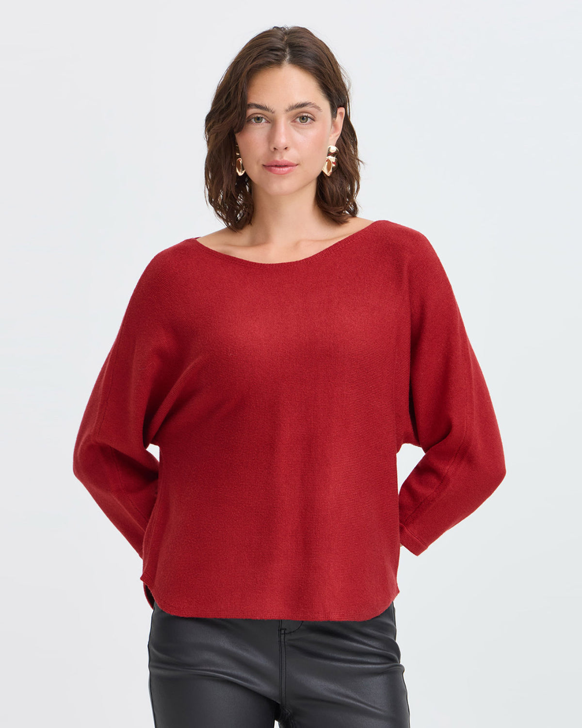 Fransa Genser Addy PU 2 - Rhythmic Red
