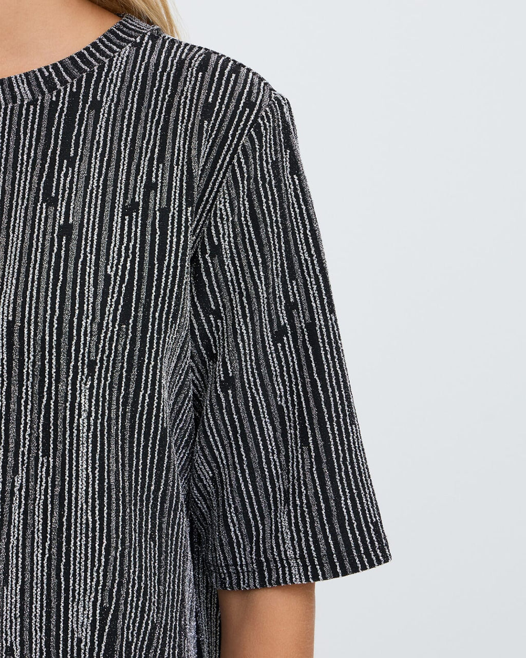 Fransa T-skjorte Glidia TEE 1 - Silver Stripe