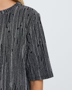 Fransa T-skjorte Glidia TEE 1 - Silver Stripe