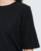 Fransa T-skjorte Glidia TEE 1 - Black Stripe