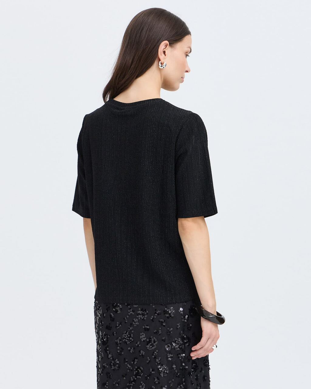 Fransa T-skjorte Glidia TEE 1 - Black Stripe