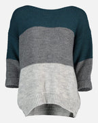 FLOYD Strikkegenser Camilla 3 - Grey Petrol