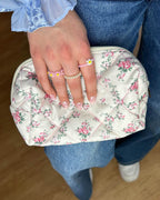 PIECES Toalettmappe Leslie Quilted Toilet Bag - Rose Shadow/ Romantic Floral