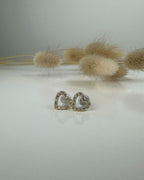 Snö of Sweden Øredobber Valentina Small Earring - Gold/ Clear
