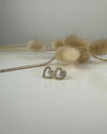Snö of Sweden Øredobber Valentina Small Earring - Gold/ Clear