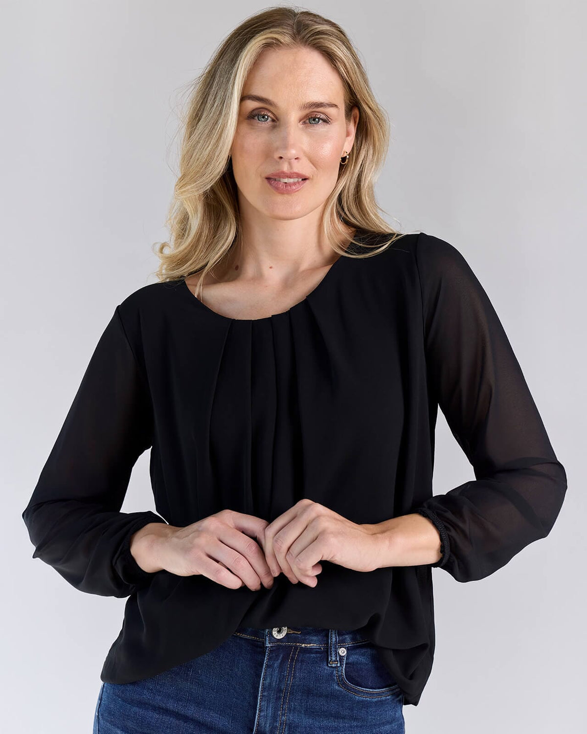FLOYD Bluse Mari Uni L/S - Black