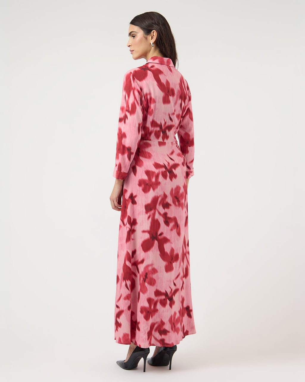 Y.A.S Maxikjole Savanna Long Shirt Dress - Moonlite Mauve/ Cammy