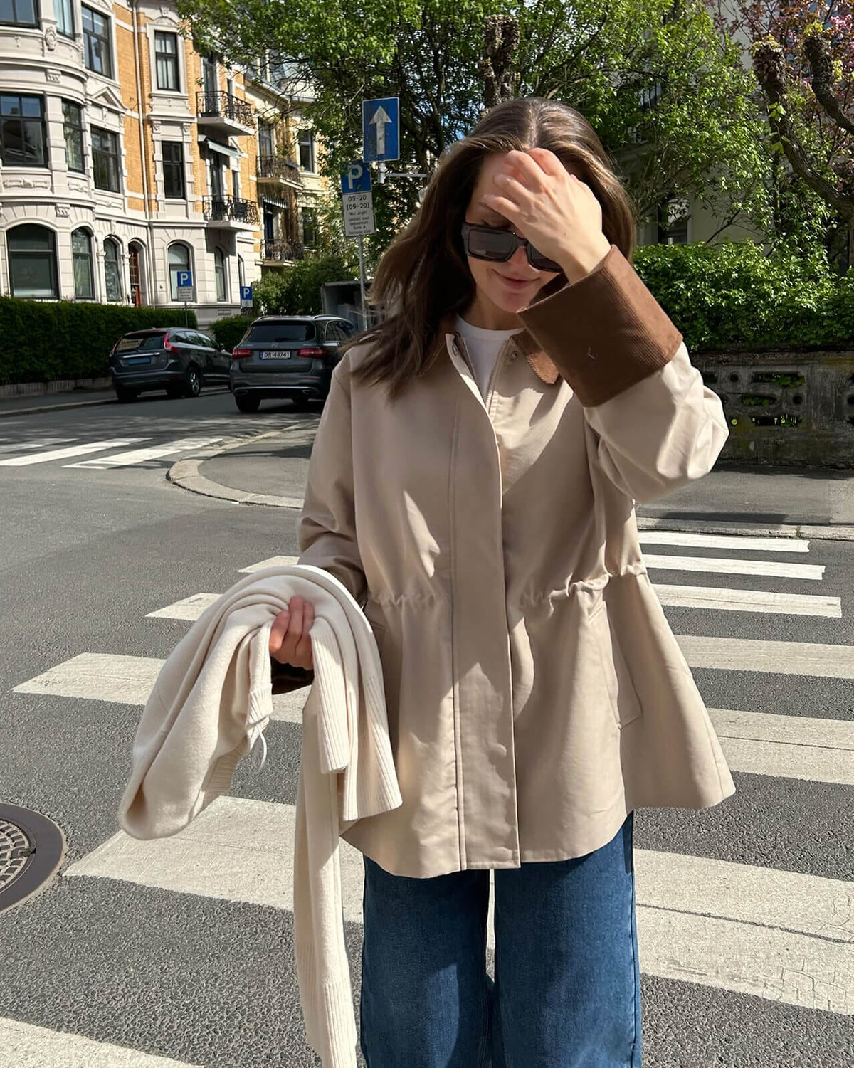 Y.A.S Jakke Anca LS Parka - Oxford Tan