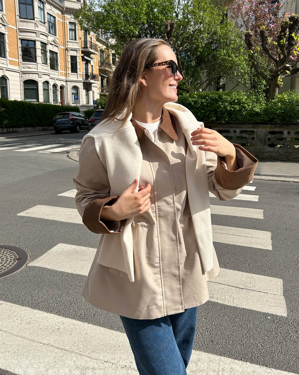 Y.A.S Jakke Anca LS Parka - Oxford Tan