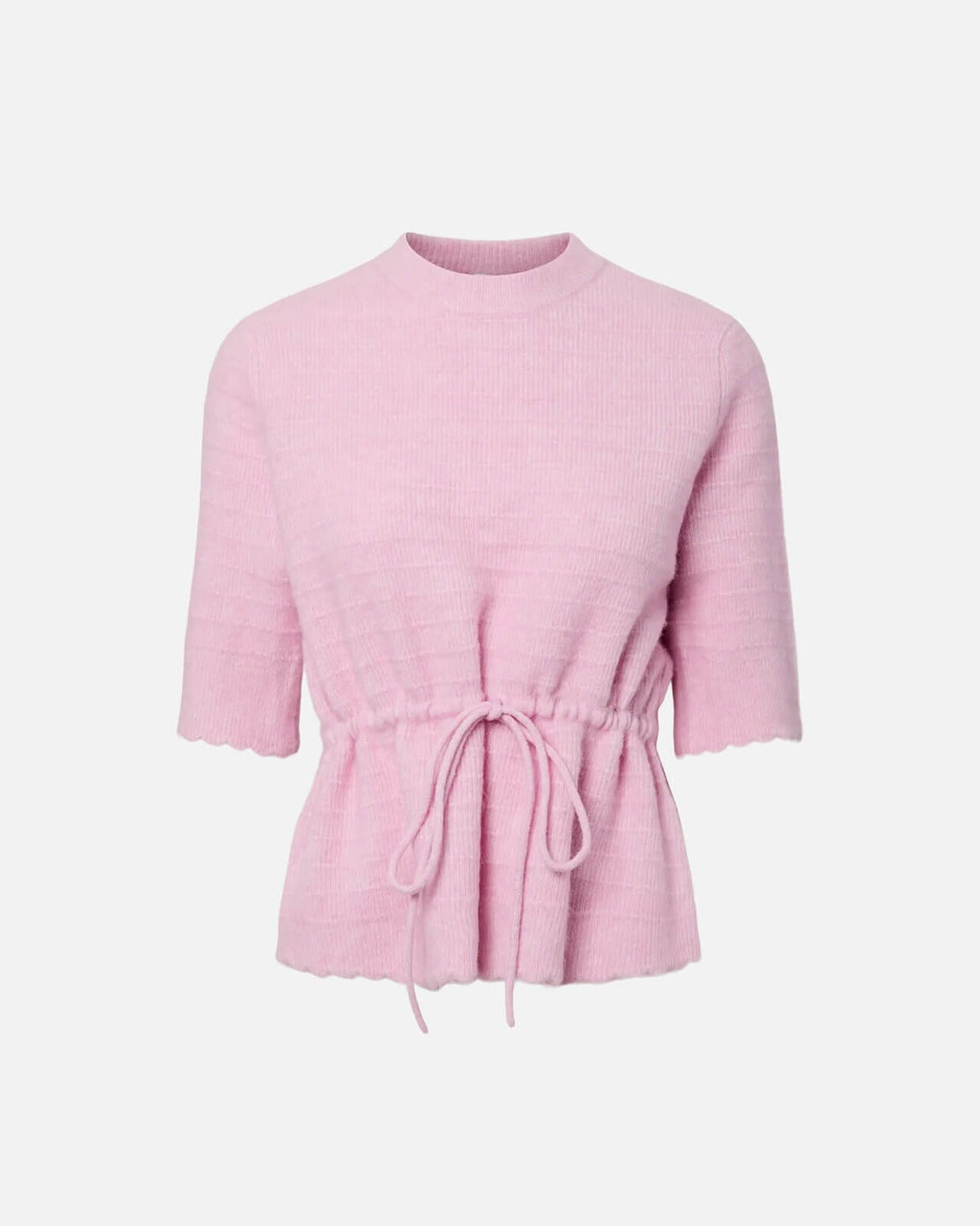 Y.A.S Strikket Topp Thellis Ullmiks SS Knit - Pink Lady