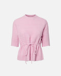 Y.A.S Strikket Topp Thellis Ullmiks SS Knit - Pink Lady
