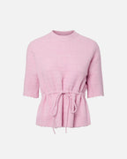 Y.A.S Strikket Topp Thellis Ullmiks SS Knit - Pink Lady