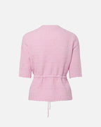 Y.A.S Strikket Topp Thellis Ullmiks SS Knit - Pink Lady