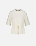 Y.A.S Strikket Topp Thellis Ullmiks SS Knit - Star White