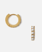 Orelia Øredobber Pearl Huggie Hoop - Gold - gull