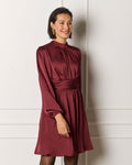 FLOYD Kjole Aliba Satin - Bordeaux