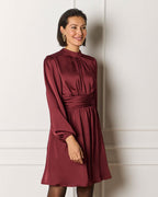 FLOYD Kjole Aliba Satin - Bordeaux