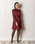 FLOYD Kjole Aliba Satin - Bordeaux